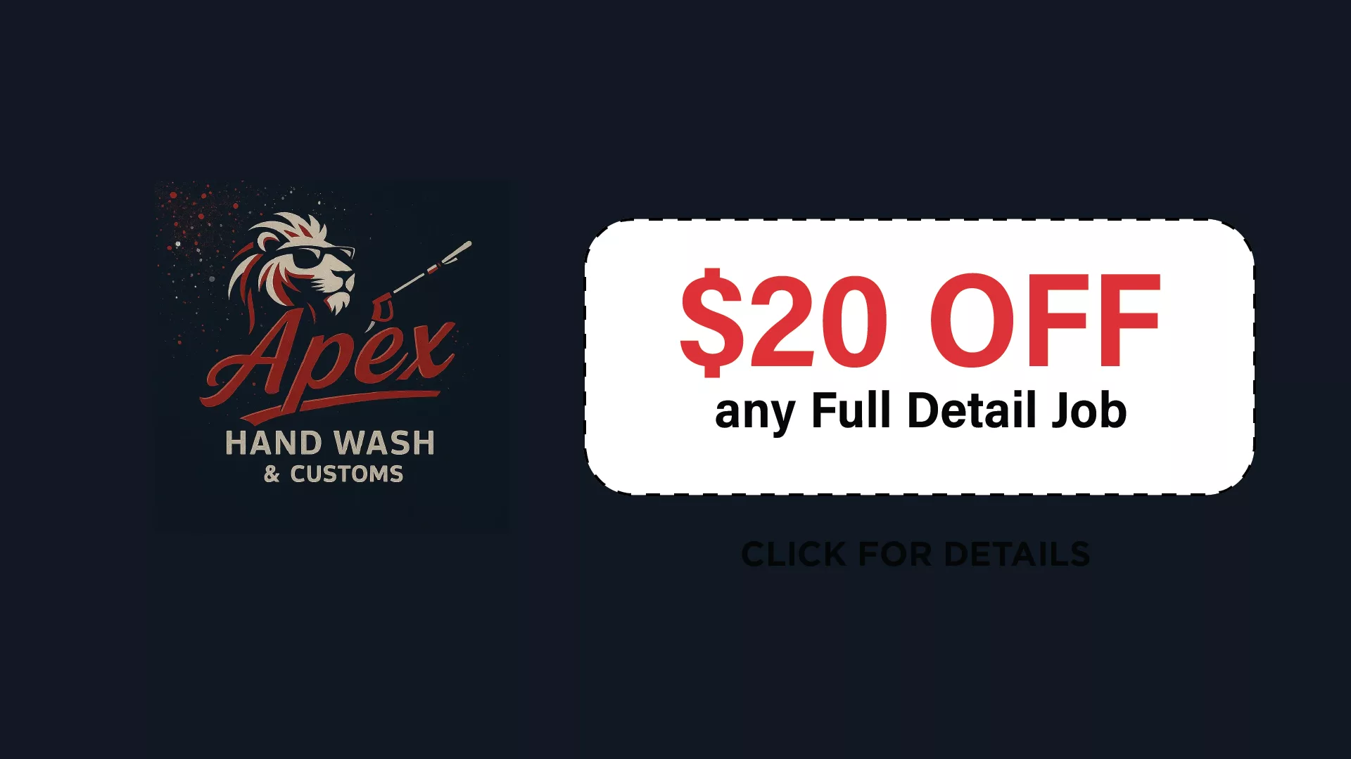 APEX Handwash & Customs
