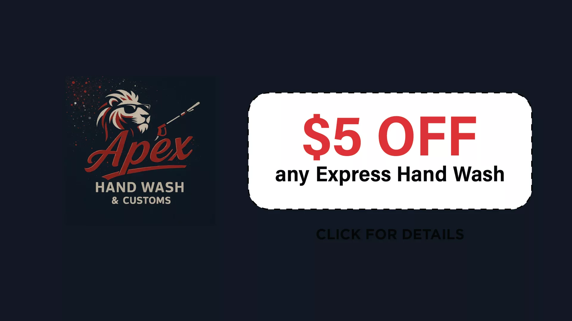 APEX Handwash & Customs